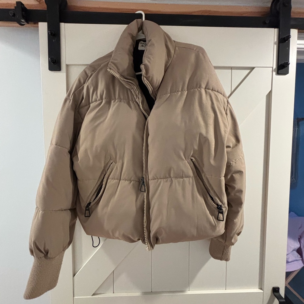 Princess Polly Beige Puffer Jacket